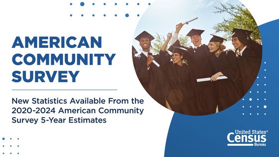 New statistics available from the 2020-2024 5 year American Community Survey